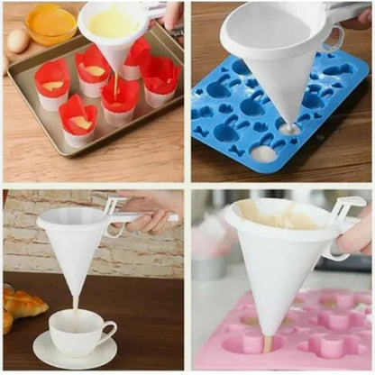 Adjustable Handheld Baking Funnel For Cream Batter And Chocolate 4