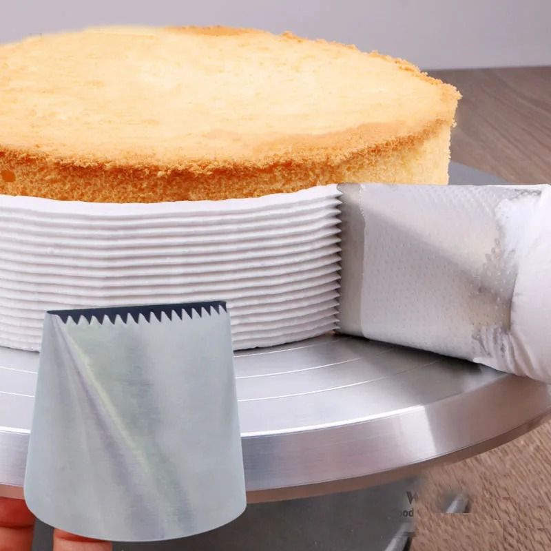 Oversized Stainless Steel Cake Decorating Piping Nozzle for Cupcakes and Pastry