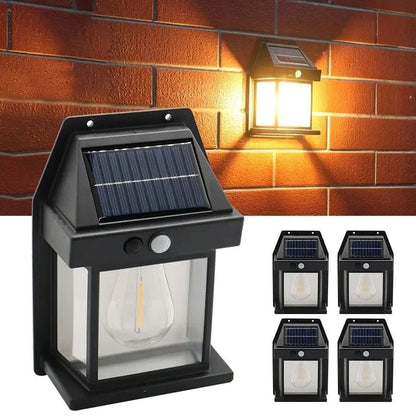 Solar Motion Sensor Tungsten Wall Light 1