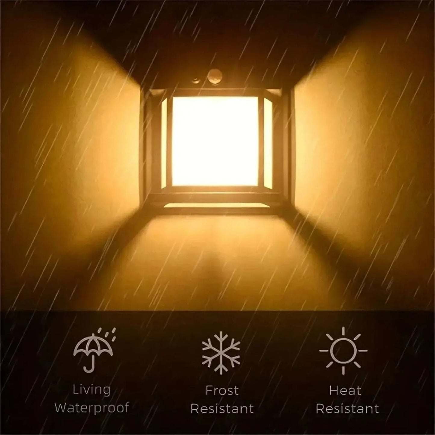Solar Motion Sensor Tungsten Wall Light 4
