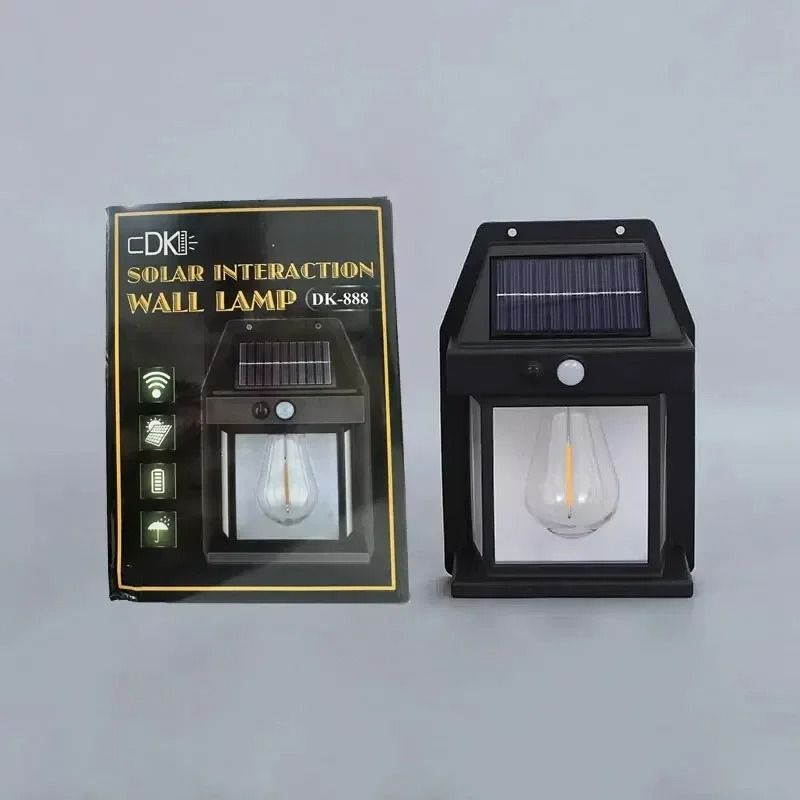 Solar Motion Sensor Tungsten Wall Light 7