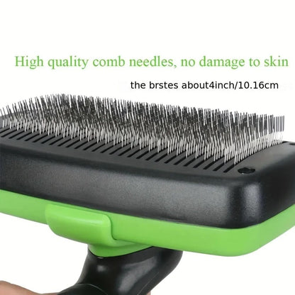 Pet Self Cleaning Shedding Comb For Cats And Dogs 1
