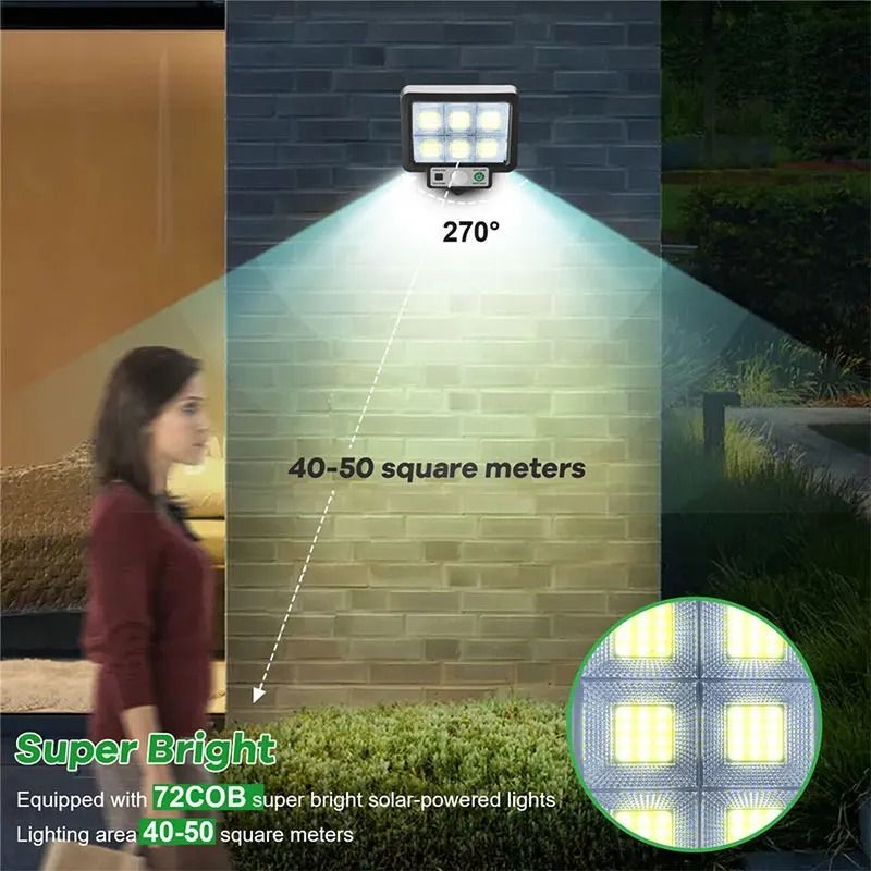 Solar Split Wall Motion Sensor Light Outdoor 5