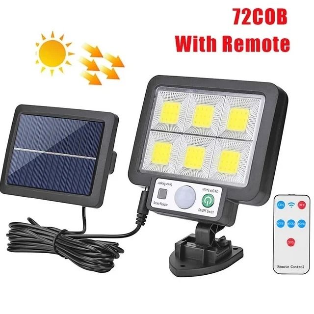 Solar Split Wall Motion Sensor Light Outdoor 6