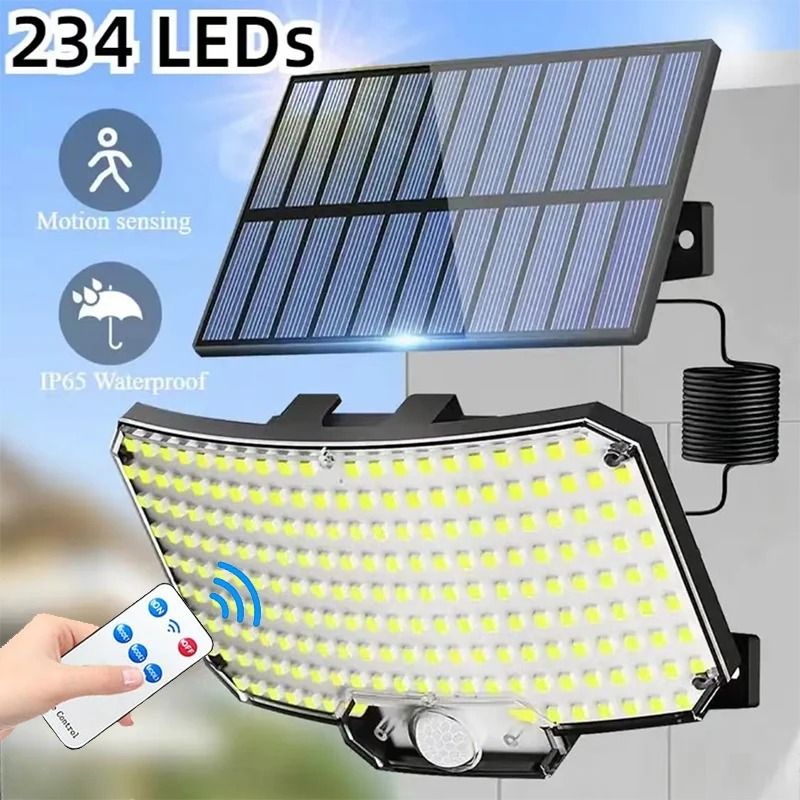 Solar Motion Sensor LED Wall Light Outdoor Waterproof 1
