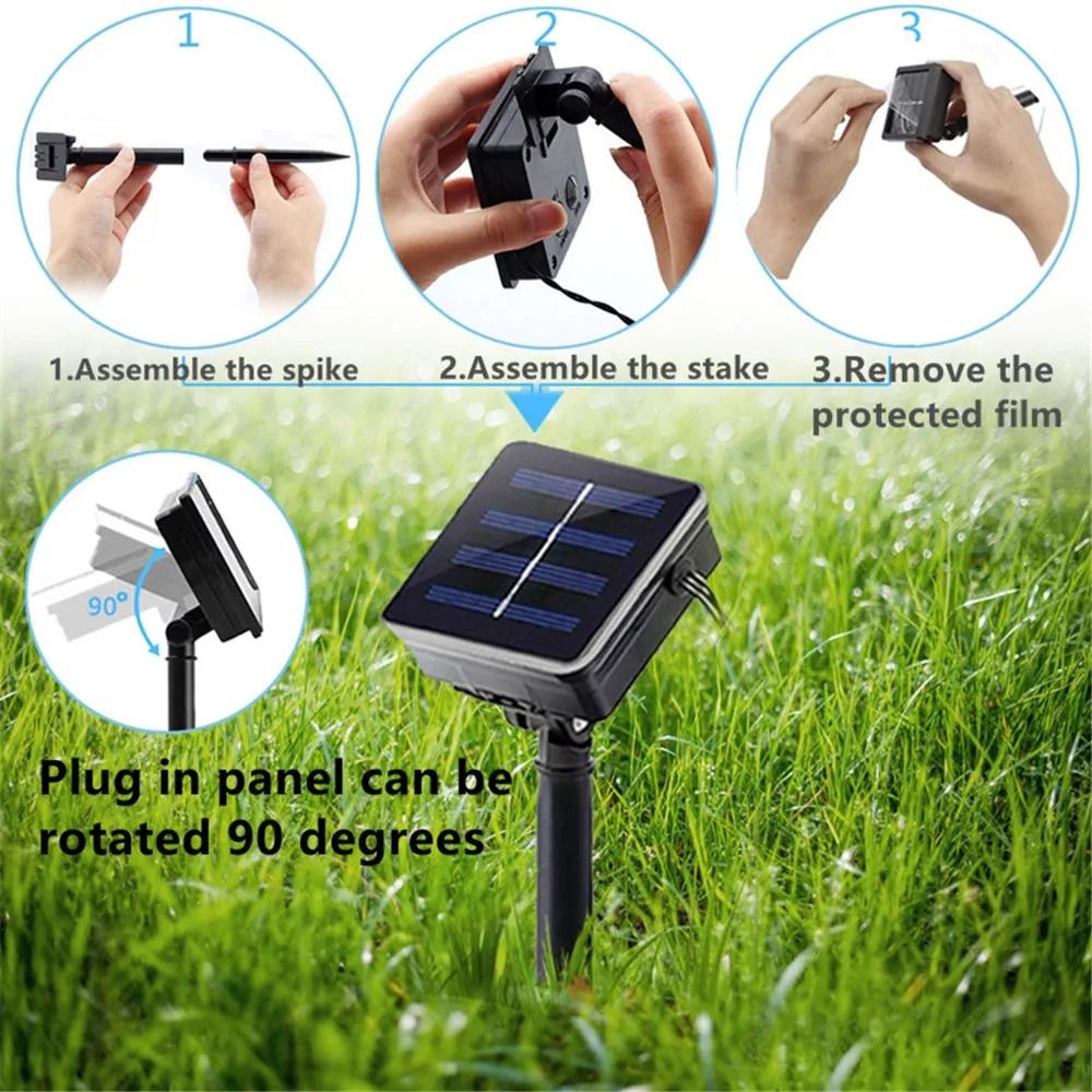 Solar Bubble String Light Outdoor Waterproof Fairy Lamp 1