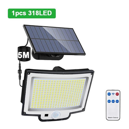 Solar Motion Sensor Wall Light 328348 LED Outdoor Waterproof 9