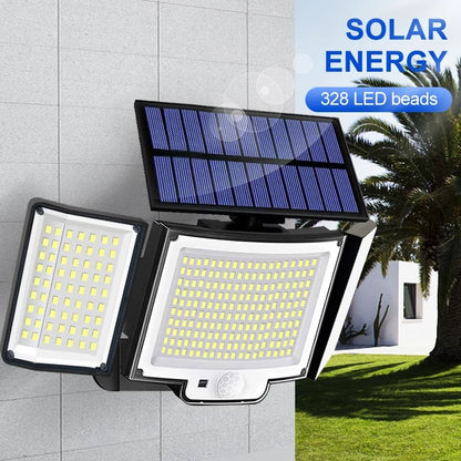 Solar Motion Sensor Wall Light 328348 LED Outdoor Waterproof 3