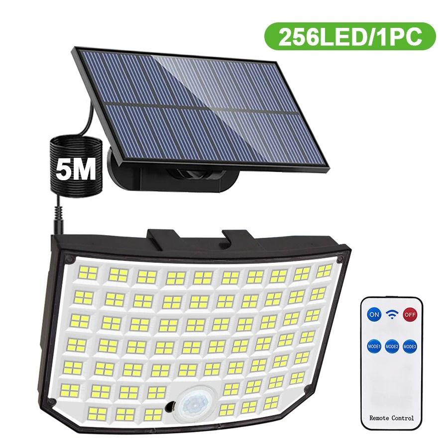 Solar Motion Sensor Wall Light 328348 LED Outdoor Waterproof 6