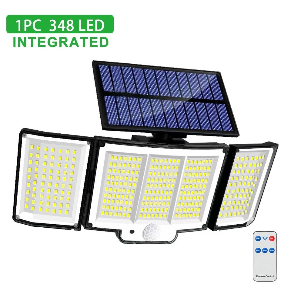 Solar Motion Sensor Wall Light 328348 LED Outdoor Waterproof 8
