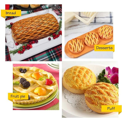 Lattice Roller Cutter Pie Pizza Cookie Dough Tool 2