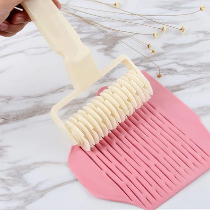 Lattice Roller Cutter Pie Pizza Cookie Dough Tool 4