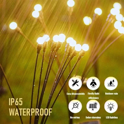 Solar Firefly Garden Light Outdoor Waterproof Decorative Lamp