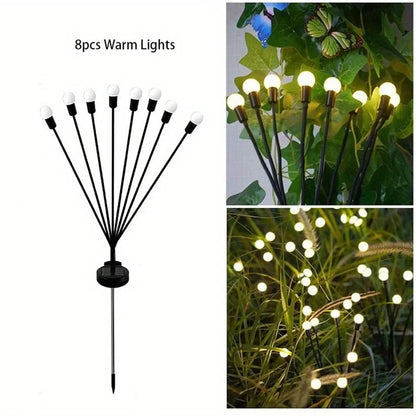 Solar Firefly Garden Light Outdoor Waterproof Decorative Lamp 6
