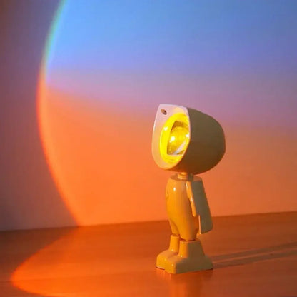 Rechargeable Astronaut Projection Lamp LED Rainbow Sunset Night Light 2