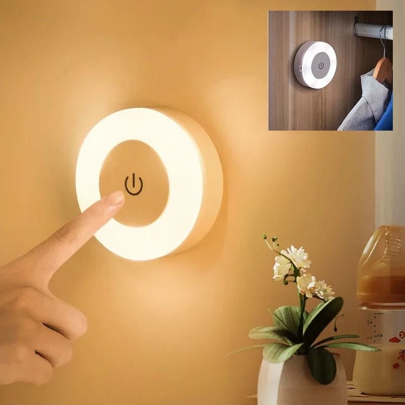 Rechargeable LED Touch Night Light USB Portable Mini Lamp 2