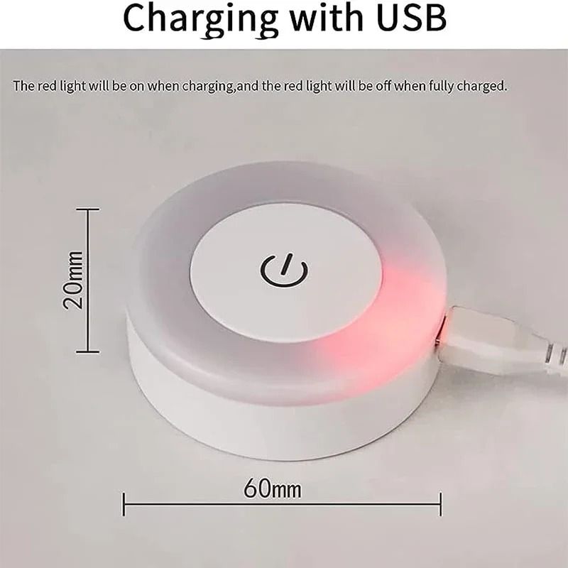 Rechargeable LED Touch Night Light USB Portable Mini Lamp 4