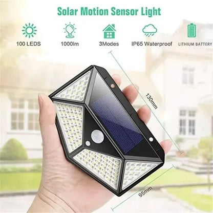 Multifunctional Solar Motion Sensor Light Outdoor Waterproof LED Garden Wall Lamp 1