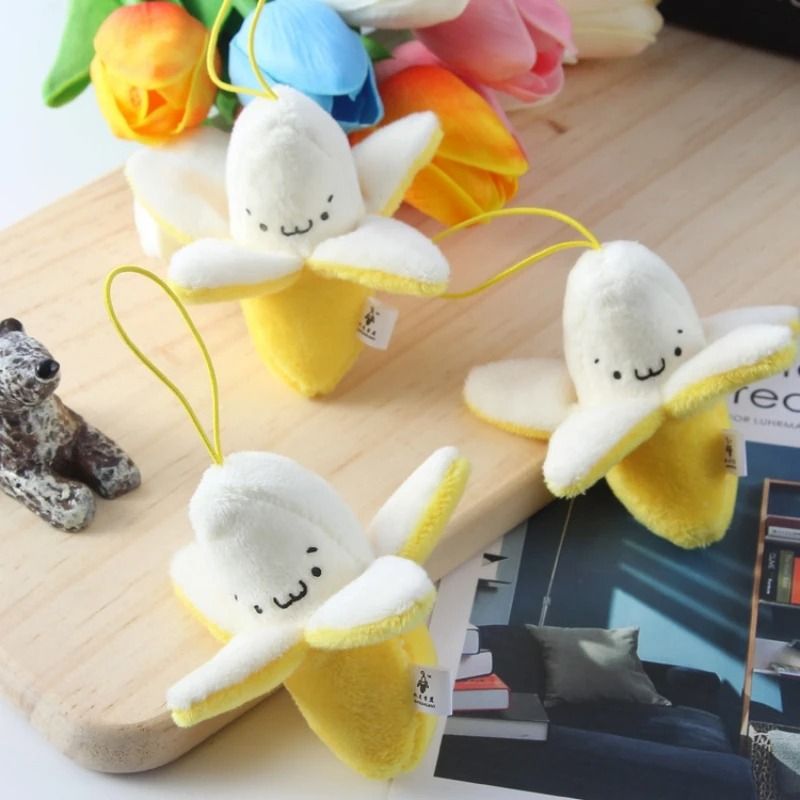Plush Banana Keychain Bag Charm Gift 1