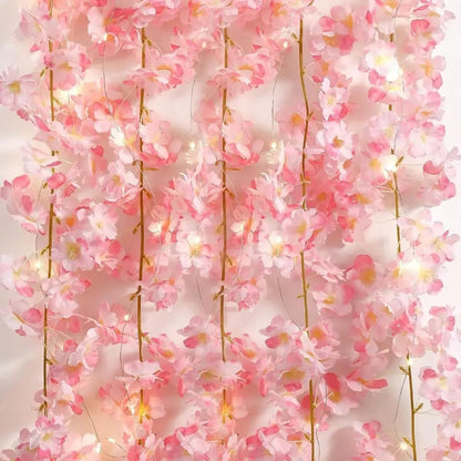 Cherry Blossom String Lights  2M 20LED Artificial Flower Fairy Light Garland 3
