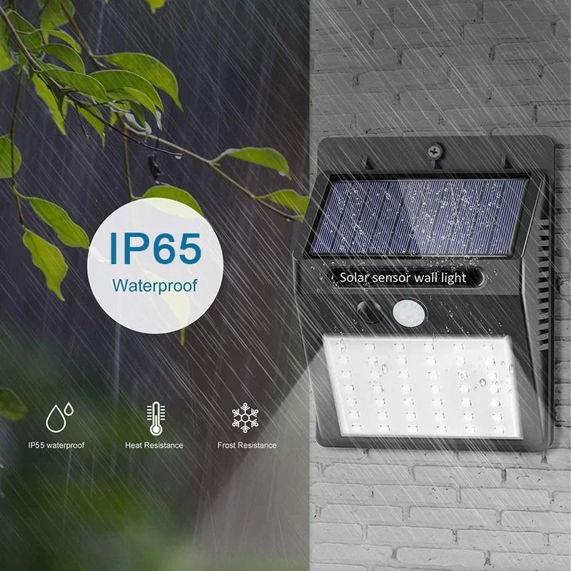 Solar Motion Sensor Wall Light  30 LED Outdoor Waterproof Lamp For Garden Fence And Pathway 3