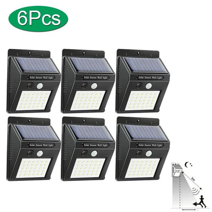 Solar Motion Sensor Wall Light  30 LED Outdoor Waterproof Lamp For Garden Fence And Pathway 18