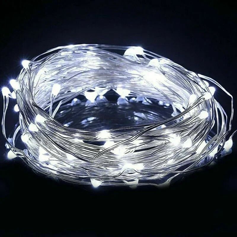 Copper Wire LED Fairy String Lights  Battery Powered Decorative Garland For Holiday Wedding And Par 9