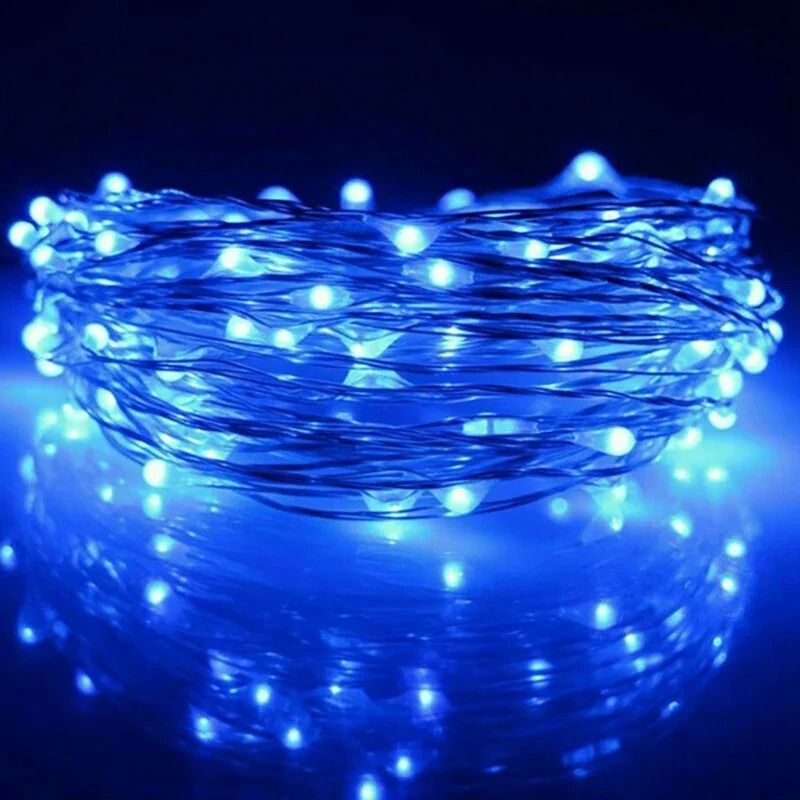 Copper Wire LED Fairy String Lights  Battery Powered Decorative Garland For Holiday Wedding And Par 5