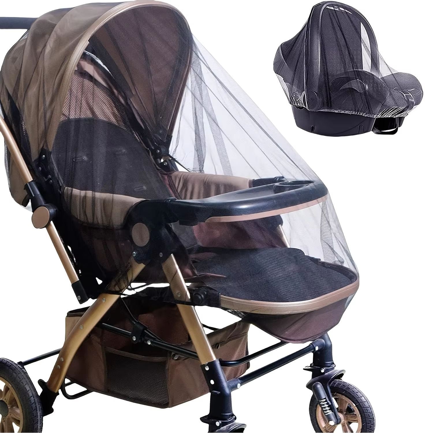 Full Coverage Stroller Mosquito Net With Dense Mesh Protection 4