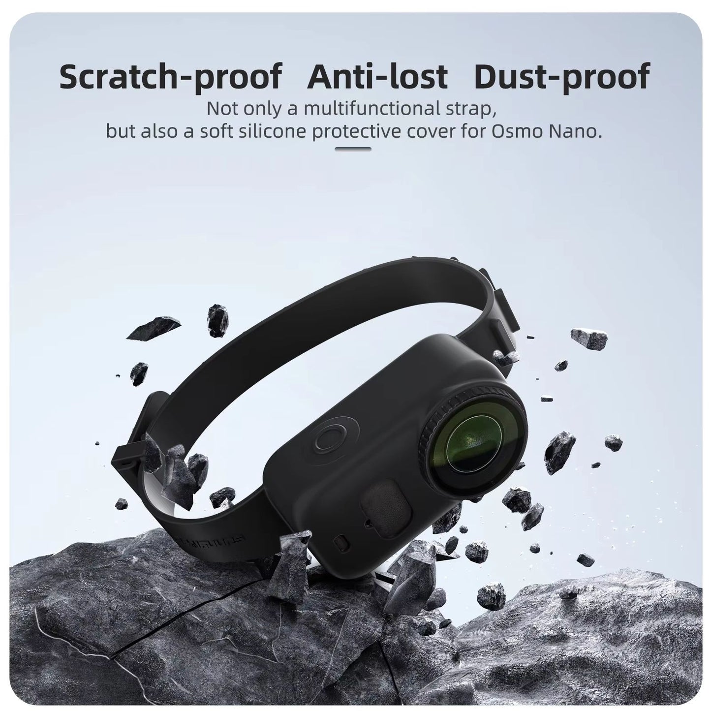 Silicone Wrist Band Mount For DJI Osmo Nano Sports Camera 4