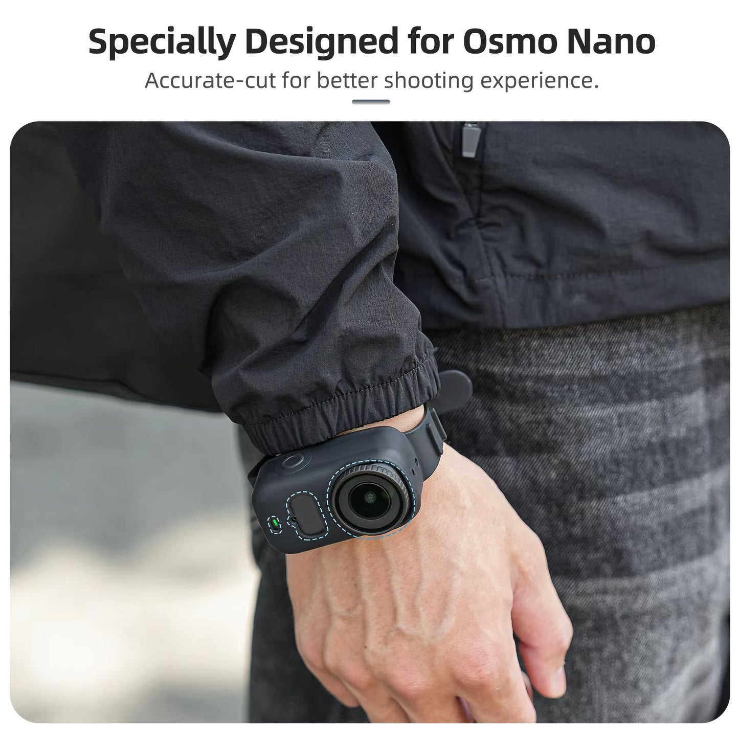 Silicone Wrist Band Mount For DJI Osmo Nano Sports Camera 5