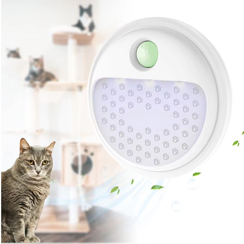 Smart Cat Odor Purifier Rechargeable Litter Box Deodorizer Pet Air Purifier