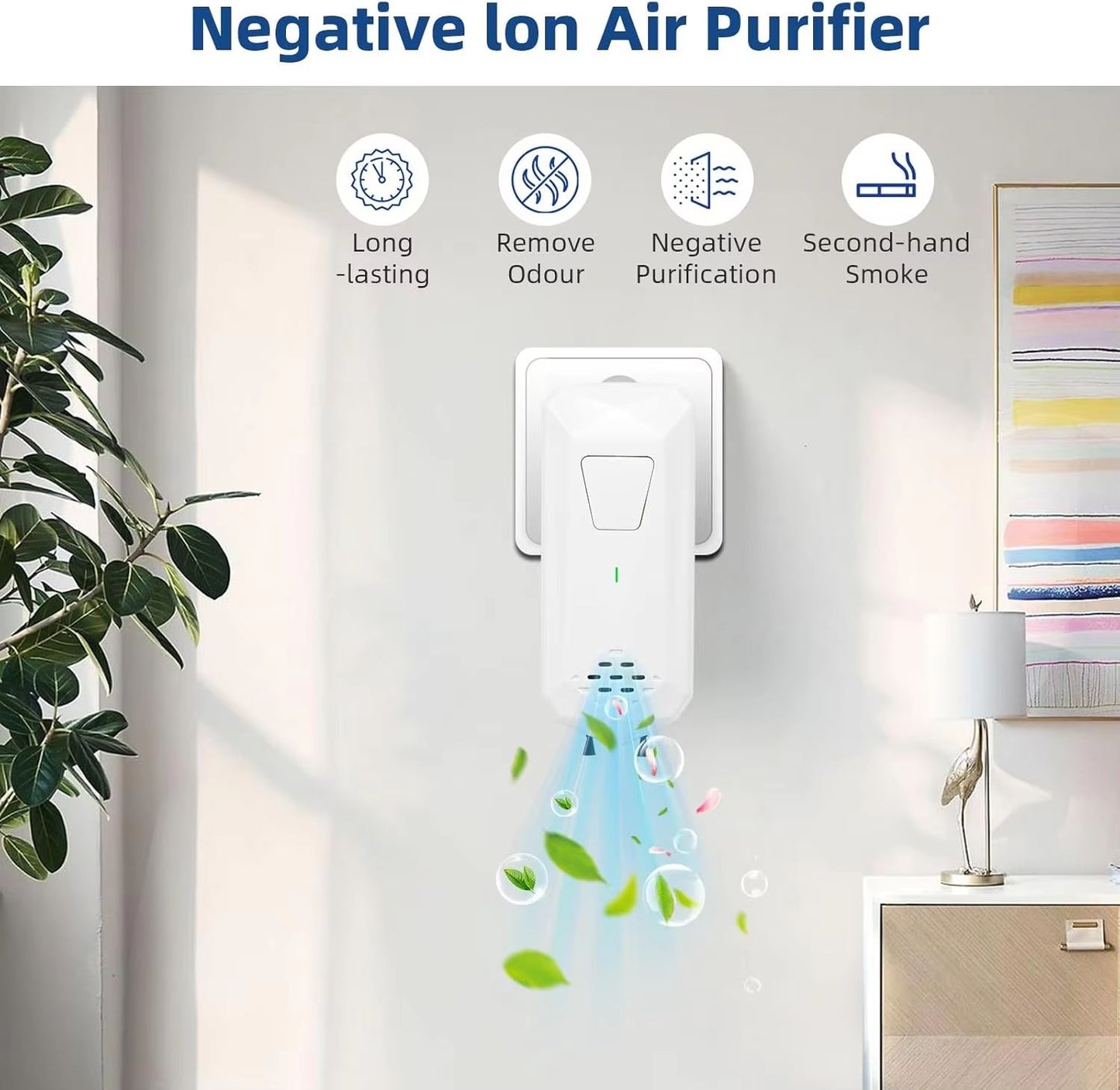 Plug In Air Ionizer For Home Mini Negative Ion Air Freshener 4