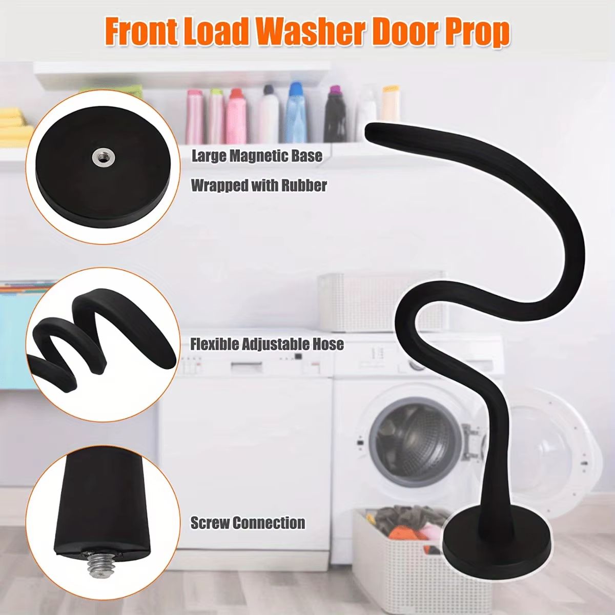 Magnetic Washer Door Prop For Front Load Washing Machines 1