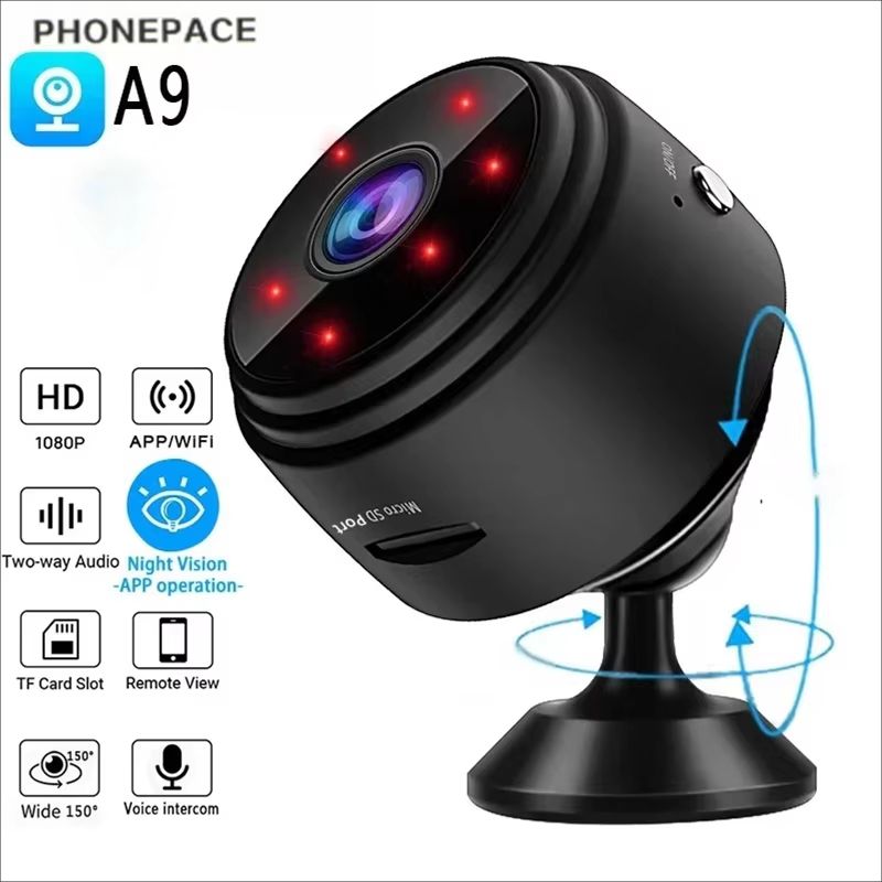 A9 Mini 1080P Wireless Night Vision Sports Camera