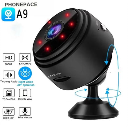 A9 Mini 1080P Wireless Night Vision Sports Camera