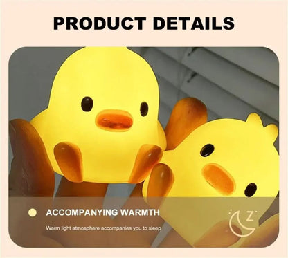 Duck Night Light  Cute Cartoon Animal Bedside Lamp For Kids Room And Bedroom Decoration 1