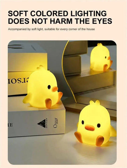 Duck Night Light  Cute Cartoon Animal Bedside Lamp For Kids Room And Bedroom Decoration 3