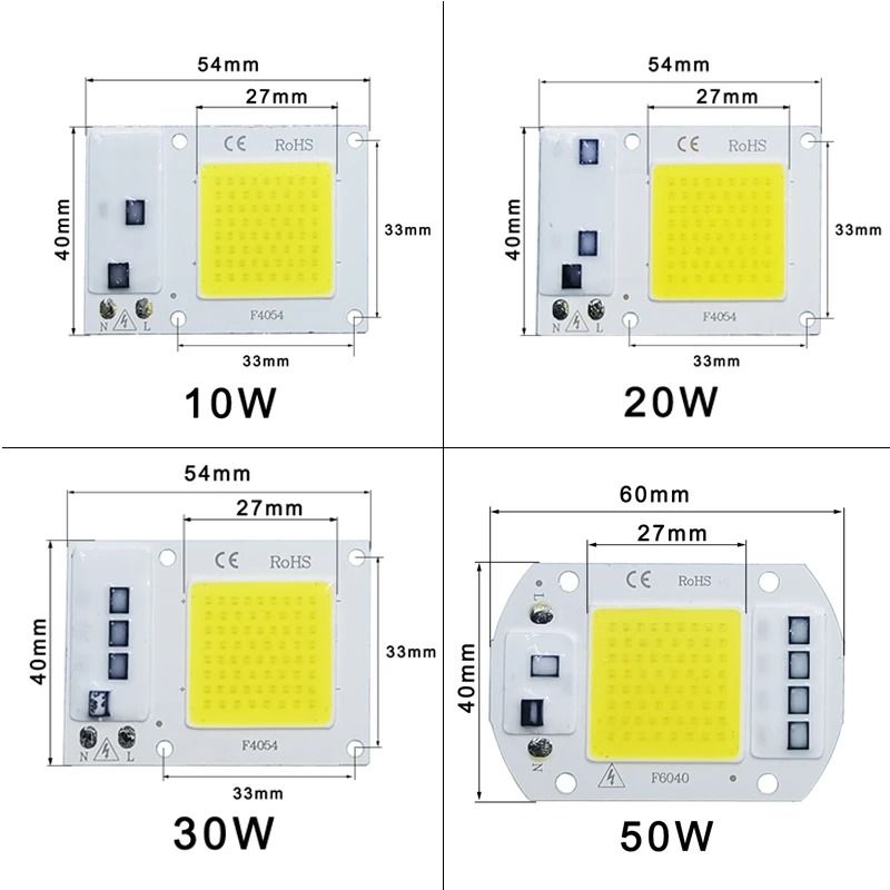 COB LED Smart Chip Light Module  10W  20W  30W  50W DIY Floodlight Spotlight For Outdoor And Worksh 2