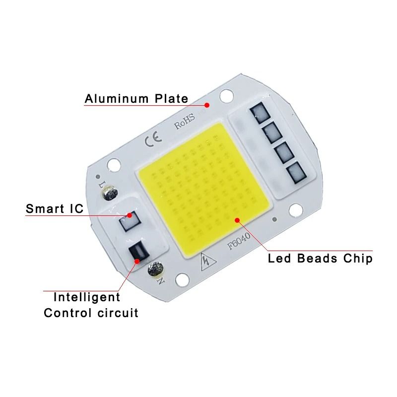 COB LED Smart Chip Light Module  10W  20W  30W  50W DIY Floodlight Spotlight For Outdoor And Worksh 4