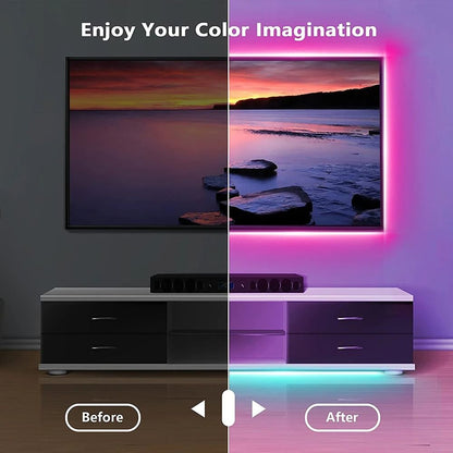 Bluetooth RGB LED Strip Light USB Powered Flexible Tape 2