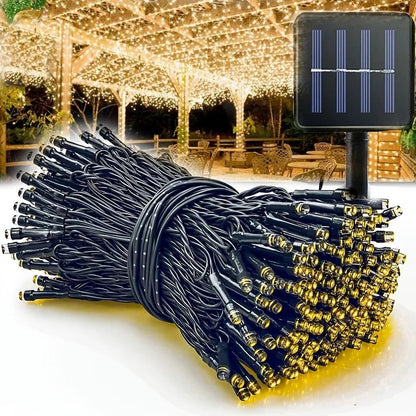 Solar Powered LED String Lights Outdoor Fairy Garland 50300 LEDs 1