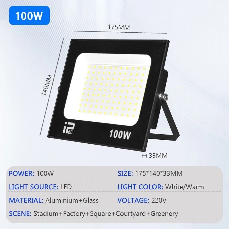 High Brightness LED Flood Light  Outdoor Waterproof Path And Garden Spotlight 10W200W 9