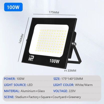 High Brightness LED Flood Light  Outdoor Waterproof Path And Garden Spotlight 10W200W 9