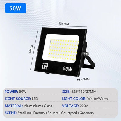 High Brightness LED Flood Light  Outdoor Waterproof Path And Garden Spotlight 10W200W 11