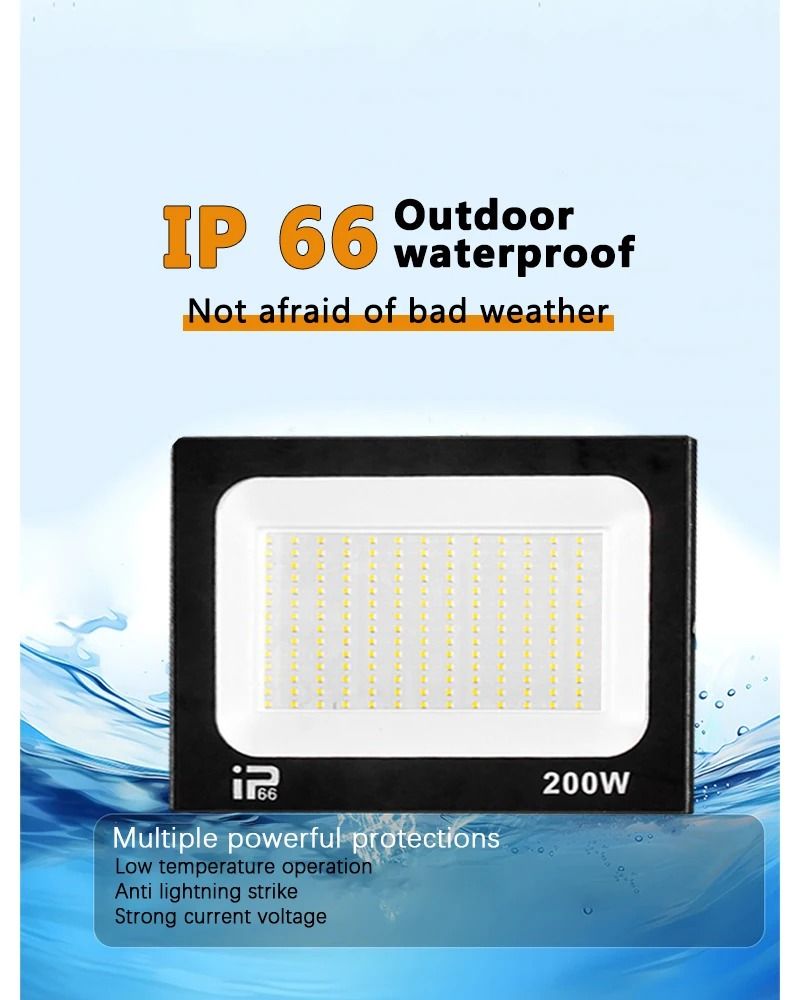 High Brightness LED Flood Light  Outdoor Waterproof Path And Garden Spotlight 10W200W 4