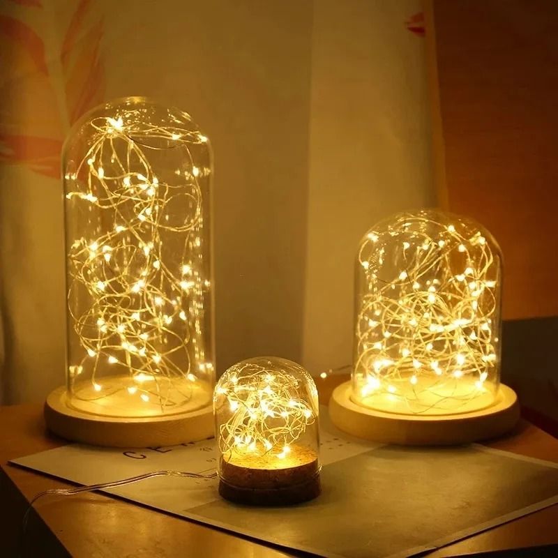 BatteryPowered Fairy String Lights  Warm White Decorative LED Garland 1M  2M  3M 3