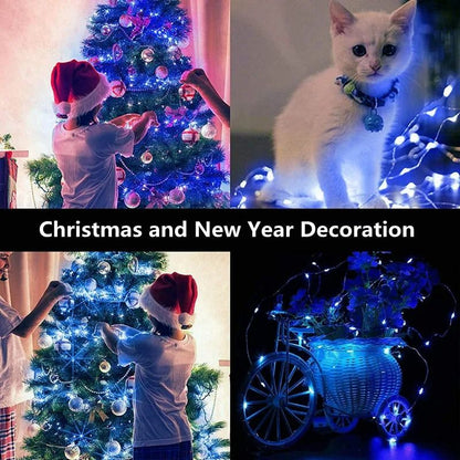 BatteryPowered Fairy String Lights  Warm White Decorative LED Garland 1M  2M  3M 5