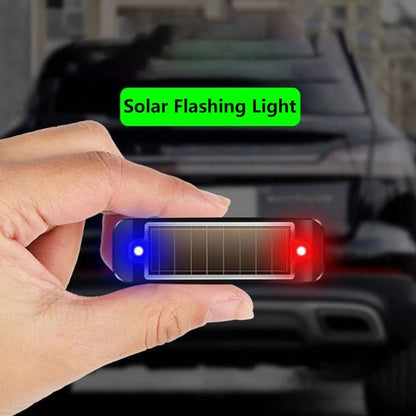 Mini Solar LED Car Warning Light – Wireless Anti-Theft Flashing Alarm Lamp