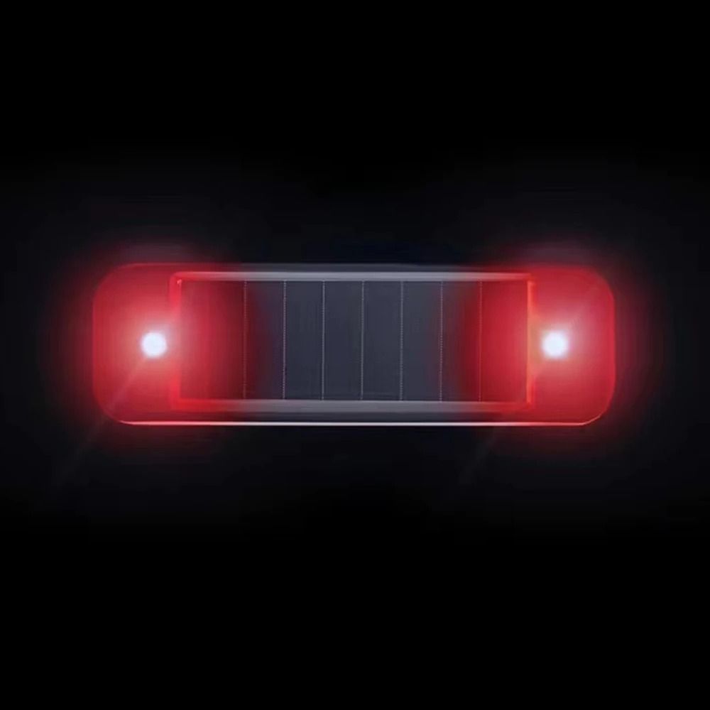 Mini Solar LED Car Warning Light  Wireless AntiTheft Flashing Alarm Lamp 10
